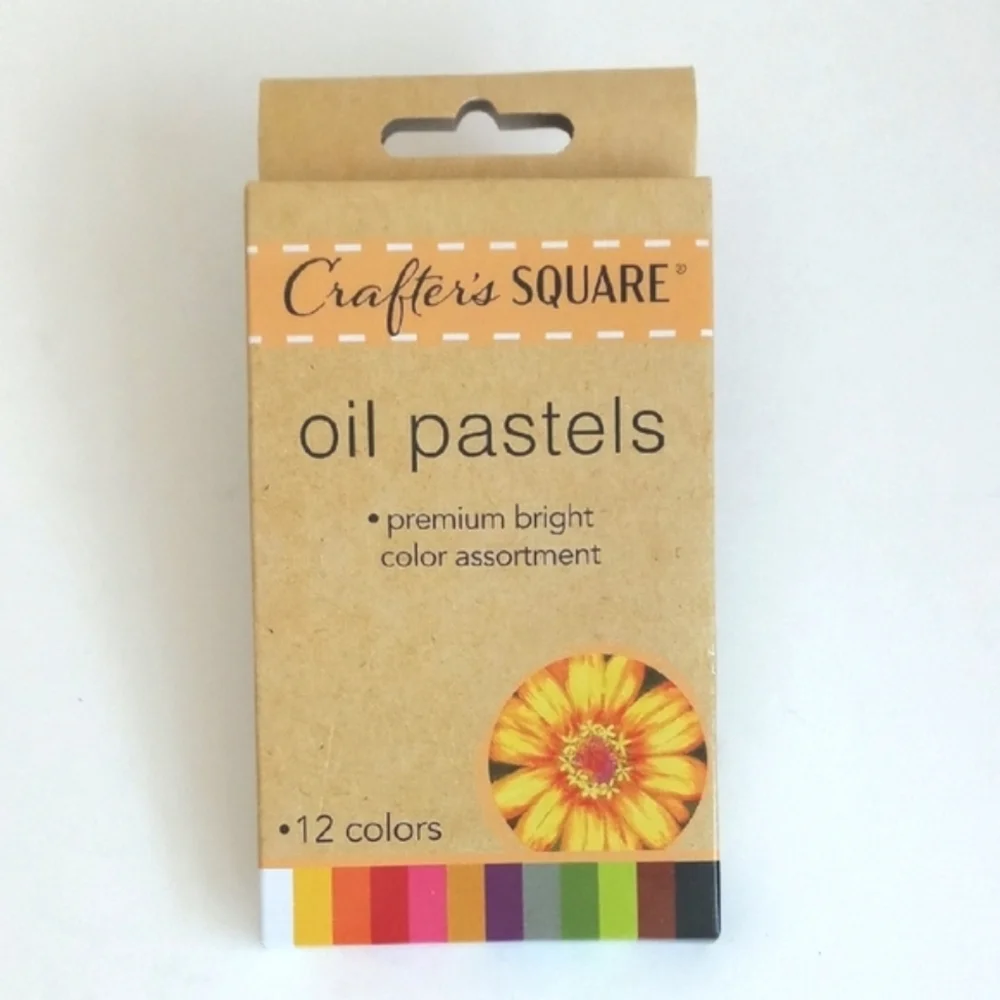 Crafter's Square Oil Pastels Set 12 Color Set (Pastel Crayon/ Sticks)